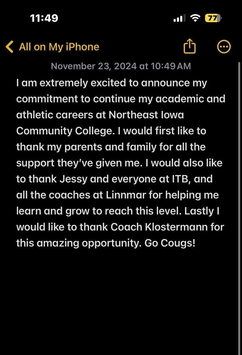 #commited <a href="/LMLionBaseball/">Linn-Mar Baseball</a> <a href="/IATravelBsbl/">ITB</a> <a href="/C_Klostermann17/">Conner Klostermann</a>