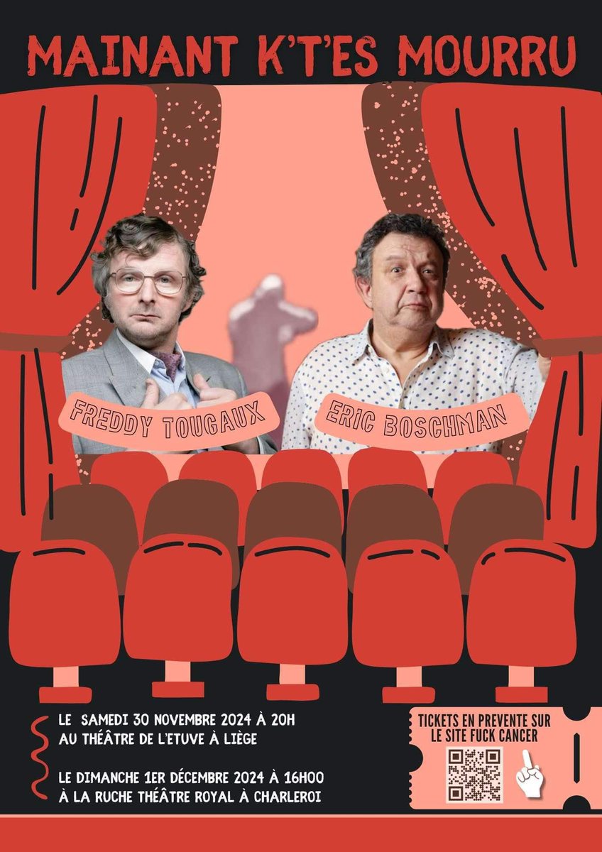 Une représentation menée tambour battant par deux artistes d’une générosité sans limite : @FreddyTougaux et <a href="/zemetre/">eric boschman</a> aka Éric Boschman
Venez les voir nombreux, on vous trouvera de la place, c’est un moment inoubliable 
Réservation : voir ci-dessous