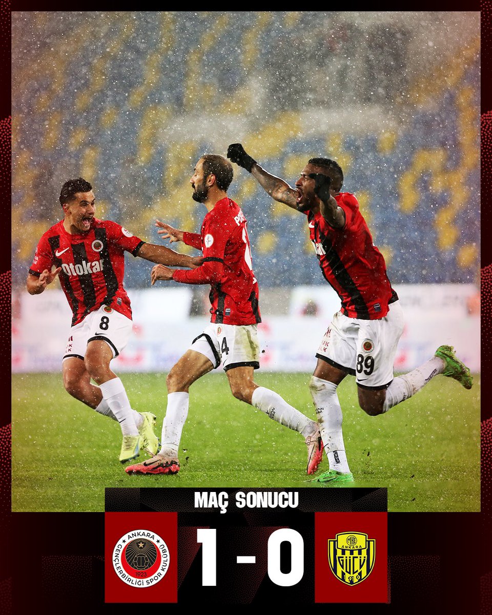 🔴⚫️ ANKARA KIRMIZIDIR.💪🏻

#HaydiGençler • #GBvAG