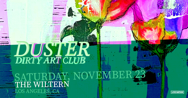 Join us TONIGHT for Duster with Dirty Art Club
Doors 7 / Show 8
Get tickets here: livemu.sc/3CAOSFY

✨ Upgrade your show experience here: livemu.sc/4eGhGu2