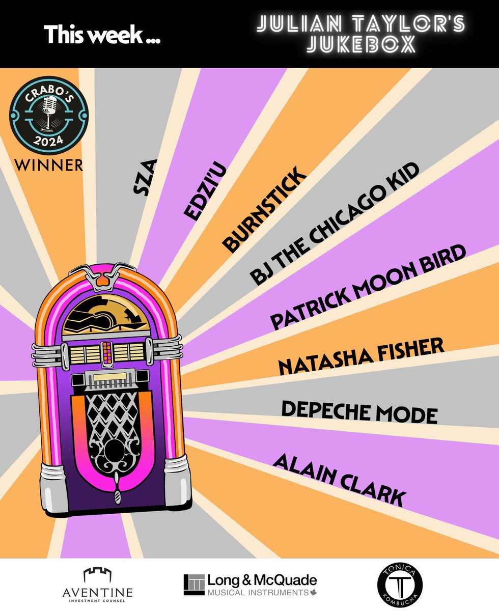 This week, I am sharing music I heard while shopping in second-hand clothing stores and that I discovered thanks to Shazam. Music from Depeche Mode, TheRa11n, The Barr Brothers, Cadence Weapon, Super Duty Tough Work, Junia-T and many more! Listen: linktr.ee/thejukebox