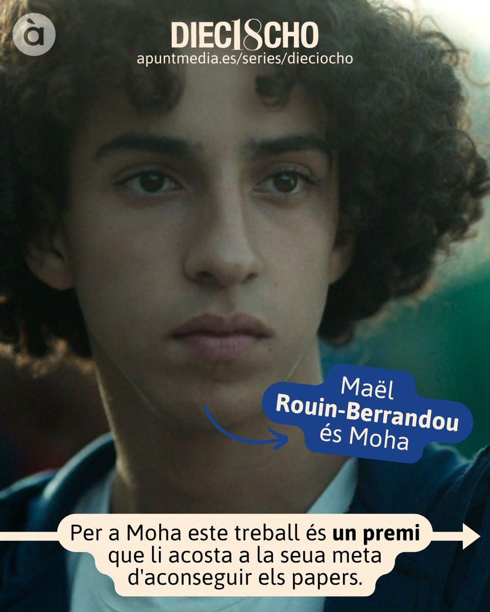#Diec18cho és la sèrie que trenca els prejuís sobre les persones migrants. En 6⃣ capítols viuràs el primer amor entre Cèlia i Moha, dos joves que es coneixen en una cuina, l'una per a complir una condemna i l'altre per a aconseguir els papers.

⏯️ Disponible en À Punt: