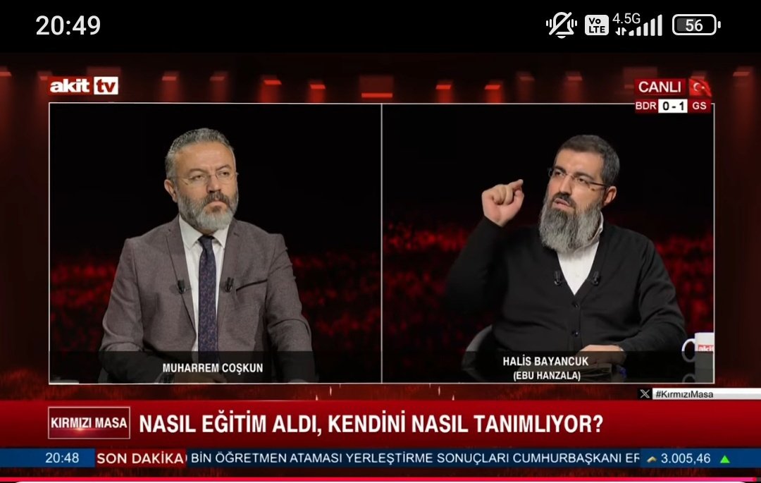 🗣️Halis Bayancuk;

“Siyasette de ahlakta da itikatta da öze dönmemiz gerekiyor.”
#KırmızıMasa