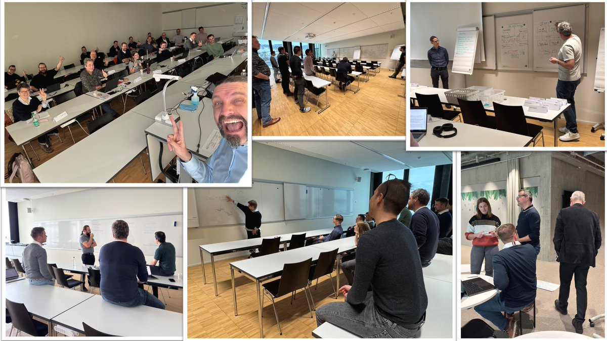 RomanoRoth's tweet image. 🤩 Today, I had the absolute honor of teaching my first lesson as a lecturer for the CAS Enteprise Architecture @hslu.

What an inspiring start with an incredible class!

#EnterpriseArchitecture #HSLU #TeachingJourney #Inspiration #LifelongLearning #Innovation