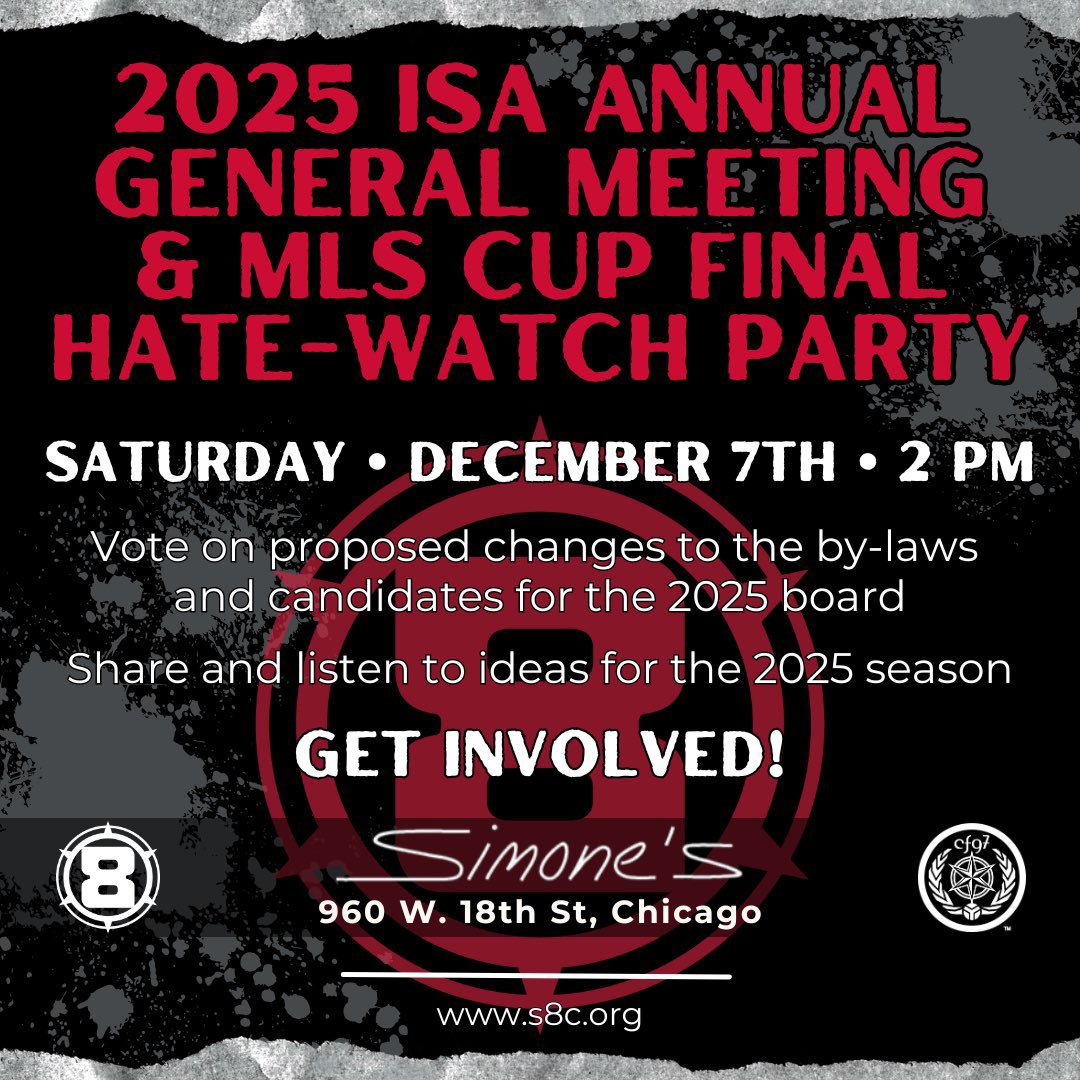 barnburners1871's tweet photo. The 2024 AGM is coming up on 12/7 at 2pm! Hoping to see plenty of you sickos there!! https://t.co/whxHK2xw5N