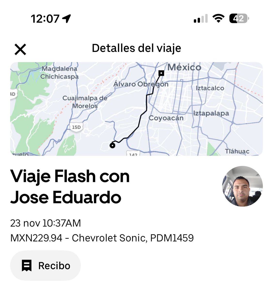 Ximena_Suarez's tweet photo. @Uber_MEX me acaban de robar un paquete y ahora no hay forma de que un humano me apoye con la denuncia o intentando localizar al conductor. Era un envío y nunca llegó a mi domicilio https://t.co/wGNzLPe2rt