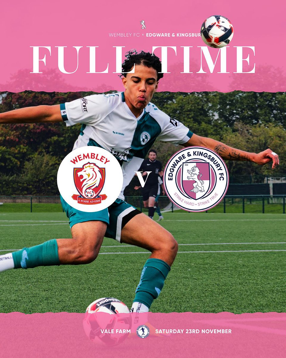 📣 #UpTheWares

Final score away at Wembley reads ➡️

Wembley FC 1 v 2 EDGWARE ⚽️💚🤍

Do not rub your eyes 👀 #TheWares have got a MASSIVE 3 points on the road.

🙌 COME ON YOU WARES 🙌