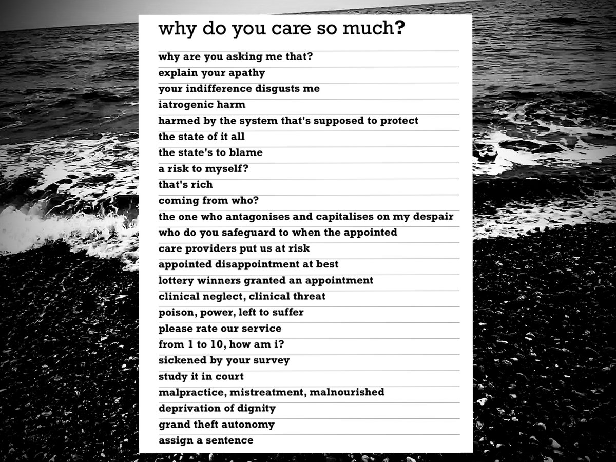 abandonedjessi's tweet photo. iatrogenic harm // 

how can anyone be okay?

#MadTwitter #NEISvoid https://t.co/SoJslsu6Cq