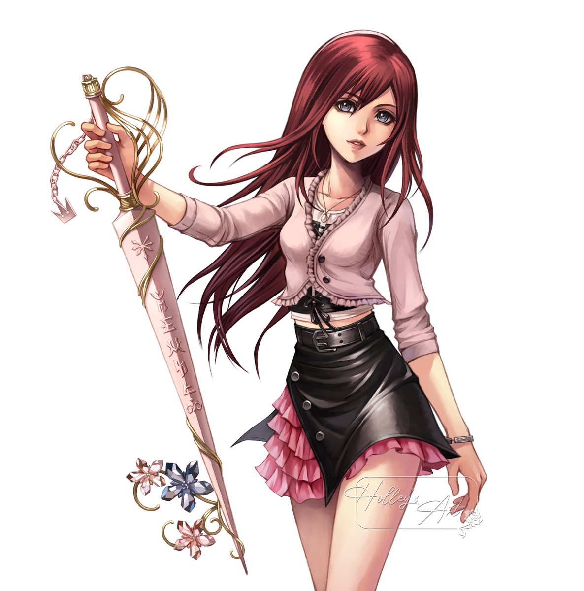 hollypolllyy's tweet image. ✨KH4 Kairi x Stella Nox Fleuret DTIYS Art Challenge✨⬇️