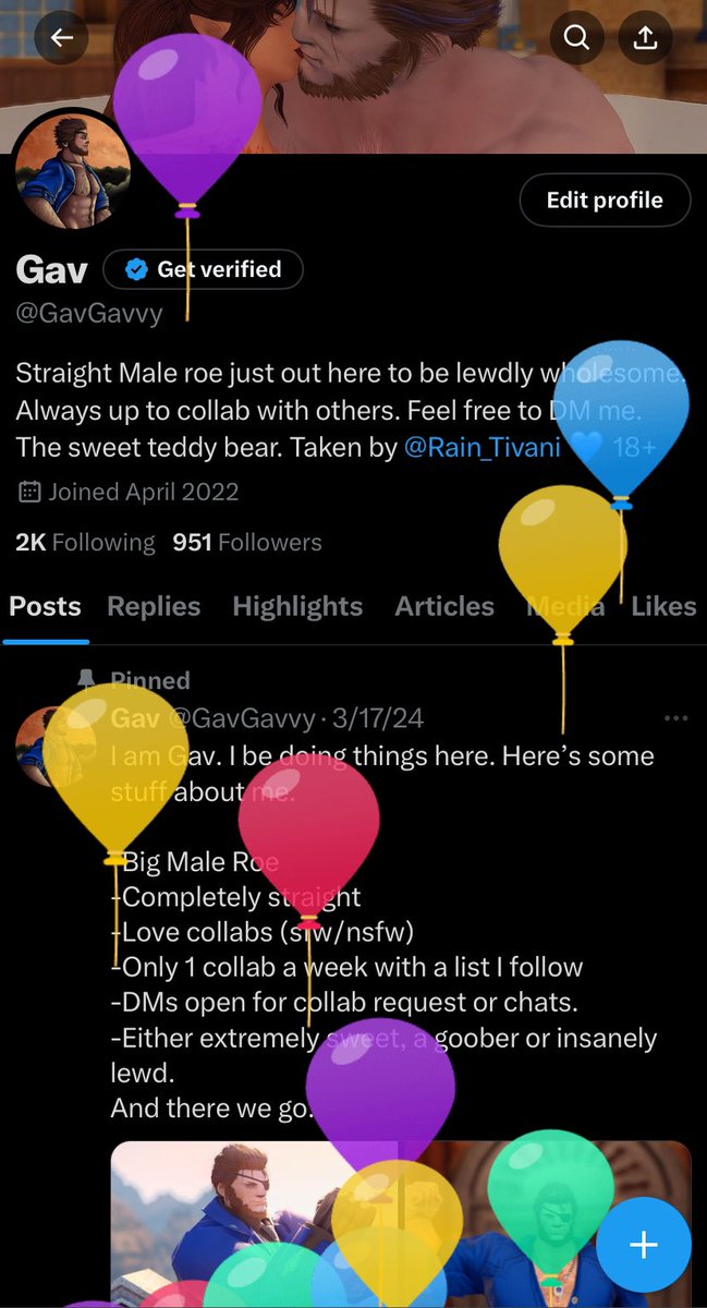 GavGavvy's tweet photo. Is the a balloons. Send cake please. 🥳 https://t.co/CWf9fb6ISh