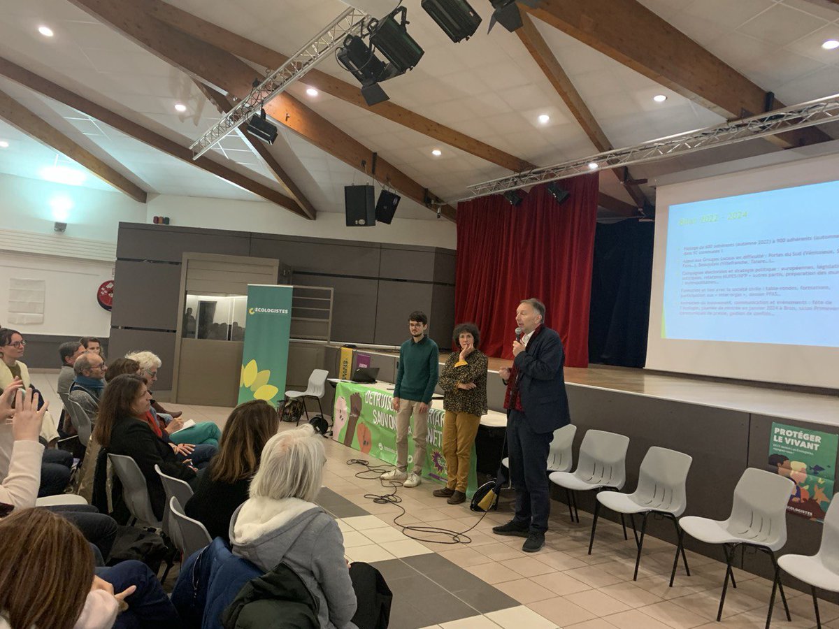 Nathan Guedj 🌻 (@nathanguedj_) on Twitter photo Très belle Assemblée Générale ce matin de <a href="/EELVRhone/">Les Écologistes - EELV Rhône</a> à La Mulatière. Après 4 ans à animer le parti à l'échelle départementale, il est temps de passer la main à une nouvelle équipe.
Très satisfait de laisser un parti en pleine forme (+ de 200 élus et presque 1000 membres !). Très belle Assemblée Générale ce matin de <a href="/EELVRhone/">Les Écologistes - EELV Rhône</a> à La Mulatière. Après 4 ans à animer le parti à l'échelle départementale, il est temps de passer la main à une nouvelle équipe.
Très satisfait de laisser un parti en pleine forme (+ de 200 élus et presque 1000 membres !).