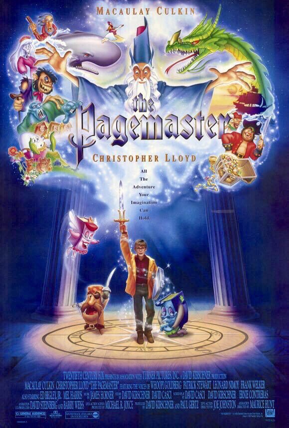 FilmNewsNos's tweet photo. 🎬MOVIE HISTORY: 30 years ago today, November 23, 1994 the movie ‘The Pagemaster’ opened in theaters!
#MacaulayCulkin (@IncredibleCulk ) #ChristopherLloyd #EdBegleyJr @SirPatStew #WhoopiGoldberg #FrankWelker #LeonardNimoy #GeorgeHearn #JimCummings #PhilHartman #EdGilbert #BJWard https://t.co/unPiAfPWf6