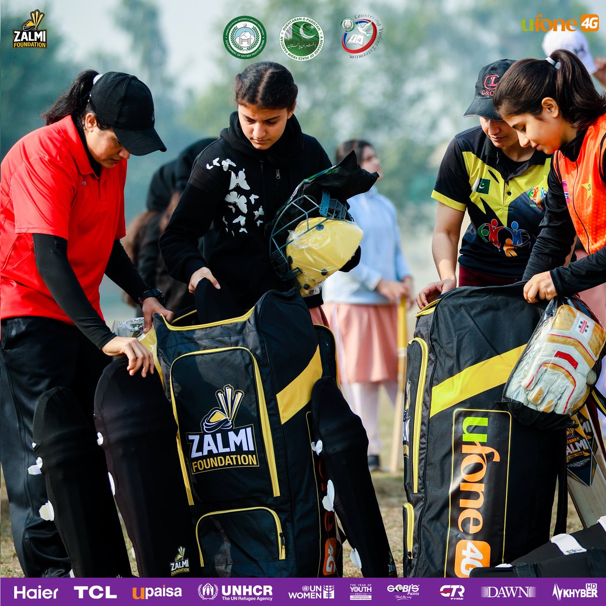 FoundationZalmi's tweet photo. Here are some photos from final day of trials in Peshawar for Ufone4g Presents Zalmi Women League.
#Zalmi #ZalmiFoundation #Ufone4G #EmpowerHer #BreakingBarriers #BringingBackSmiles https://t.co/VvsME0bmpn