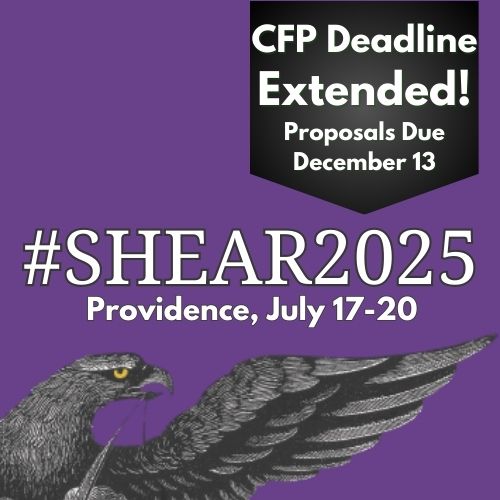 #SHEAR2025 CFP deadline extended!

The proposal deadline for #SHEAR2025 has been extended and proposals are now due December 13.

For more information, including a way to connect with other SHEARites looking for panelists, visit shear.org/annual-meeting….
