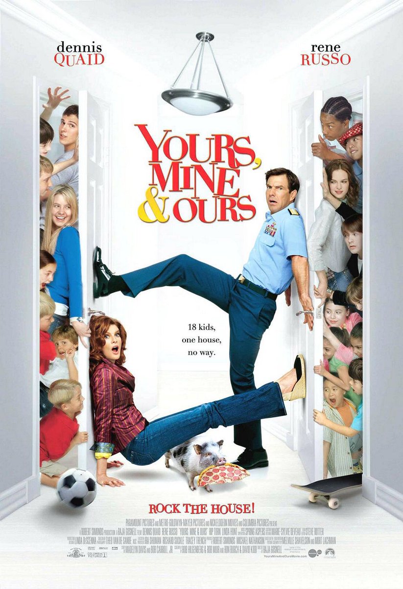FilmNewsNos's tweet photo. 🎬MOVIE HISTORY: 19 years ago today, November 23, 2005, the movie ‘Yours, Mine, & Ours’ opened in theaters!
#DennisQuaid #ReneRusso #SeanFaris #KatijaPevec #DeanCollins #TylerPatrickJones #HaleyRamm #TyPanitz @dpanabaker #DrakeBell #MirandaCosgrove #JerryOConnell @DavidKoechner https://t.co/wL7ap7FveB