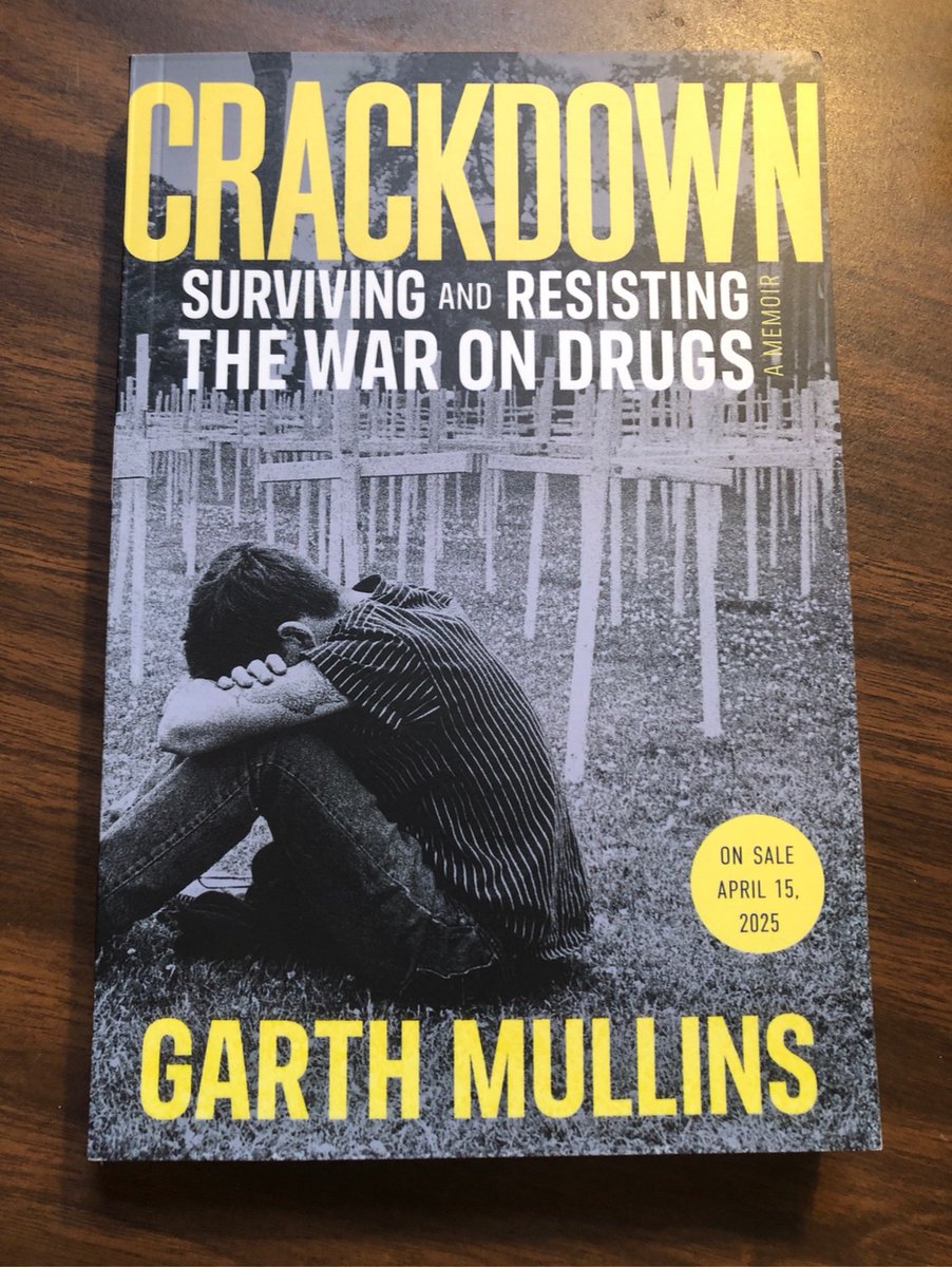 I got a test pressing of my book-called a galley. Out in April 2025, you can pre-order. Because of low vision, I was late to reading &amp; still have trouble spelling. I read my first real book when I was 16. I never thought I'd be responsible for writing 1 amazon.ca/Crackdown-Surv…