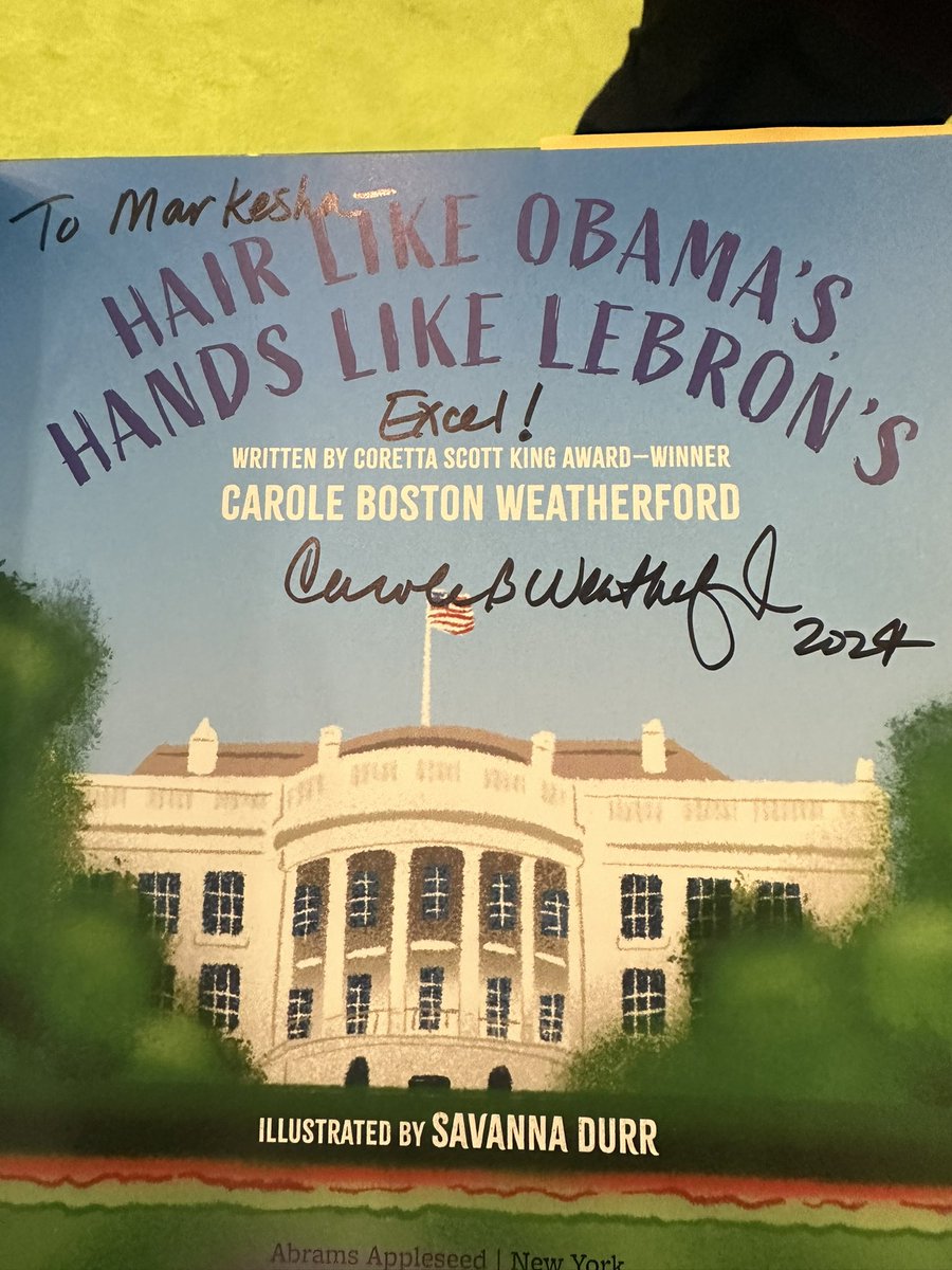 Markesha Tisby, M.Ed (@markeshatisby) on Twitter photo When you leave the Build Your Stack session, where 2 out of 6 titles were written by <a href="/poetweatherford/">Carole Boston Weatherford</a>, to jump in her book signing line.🤩#NCTE24 When you leave the Build Your Stack session, where 2 out of 6 titles were written by <a href="/poetweatherford/">Carole Boston Weatherford</a>, to jump in her book signing line.🤩#NCTE24