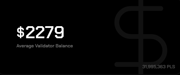 DavidFeder's tweet photo. We're back above $2k per #PulseChain validator stake. https://t.co/DJlp03BqXU