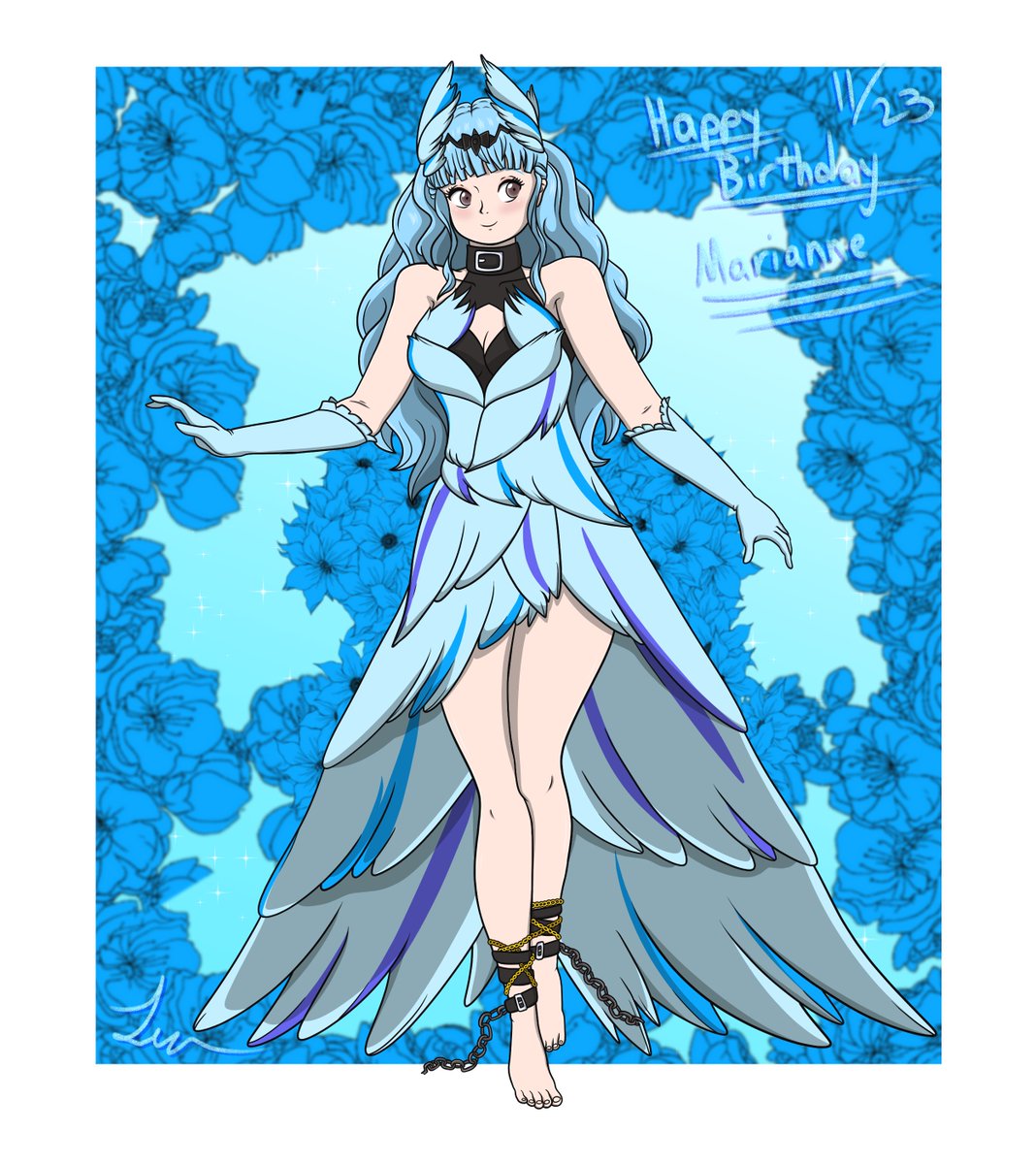 L00naTheWeeb's tweet photo. My collaborative piece for @sixtybuzzer to celebrate Marianne's Birthday today.

Happy Birthday Marianne~ 😊 💙
#MariannevonEdmund
#FireEmblem
#FEHeroes https://t.co/CViGU2nYk0