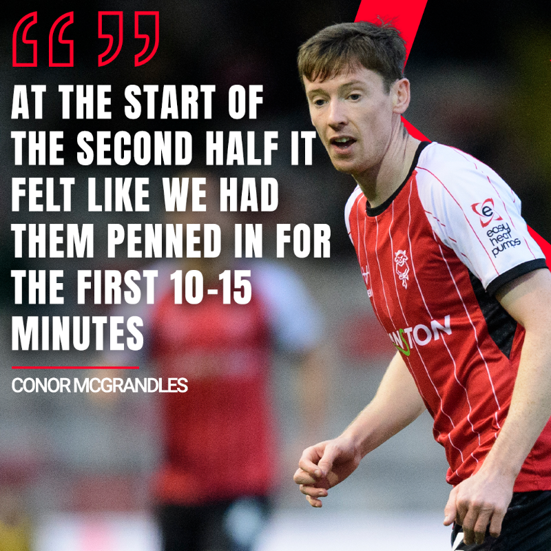 LincolnCity_FC's tweet photo. 📖 Conor urged his side to make the most of their attacking pressure following defeat against Wycombe.

#WeAreImps | #LINWYC