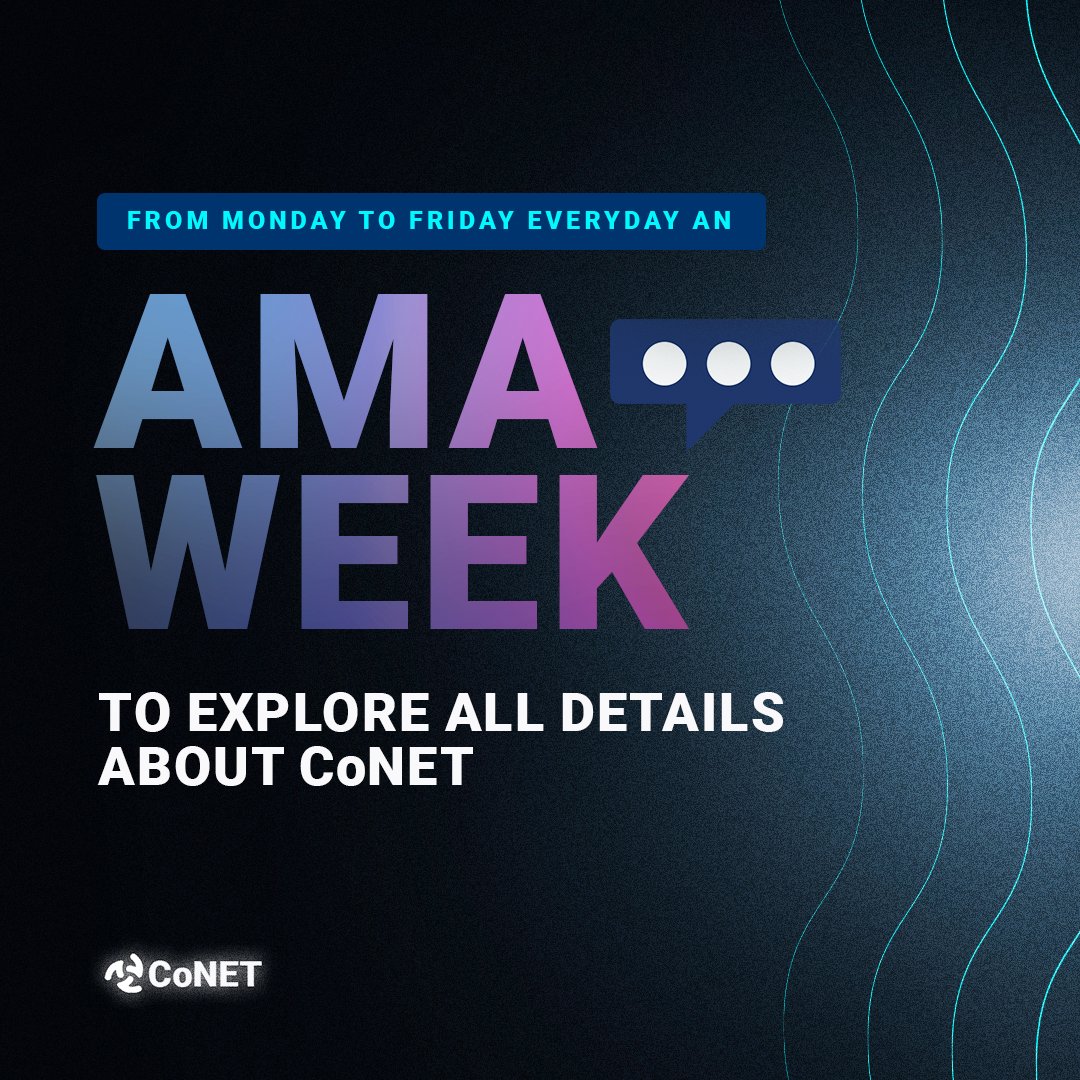 CoNET_Network's tweet photo. 📢 Exciting News for the CoNET Community! 🚀

Stay tuned because next week we’re hosting daily  AMAs !

✨ As the TGE and Mainnet approach, we want to ensure our community fully understands what we’re building and why CoNET is the future.

🗓️ Starting Monday:
We’ll dive into everything about CoNET—from our current stage, roadmap, the upcoming TGE, and how to get involved now, to answering all your questions.
https://t.co/GwgoNMjNuu

We can’t wait to see you all there! 
Let’s shape the decentralized future together. 🌐
#CoNET #DePIN #AMA #Blockchain #Crypto #Decentralization #Bullrun2025 #Airdrop
