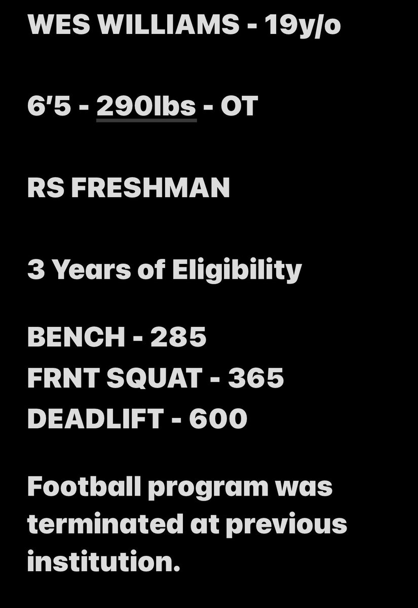 Wes Williams tweet media