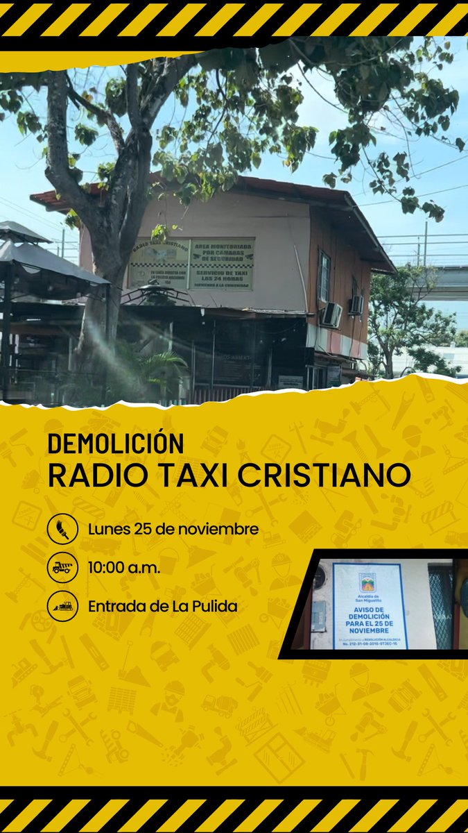 Vecinos de Villa Lucre. Este lunes 25 de noviembre tendremos la Demolición de la estructura ilícitamente construida en servidumbre “Radio Taxi Cristiano”. 

La unión hace la fuerza y después de tantos años de lucha, por fin conseguimos la victoria!!!