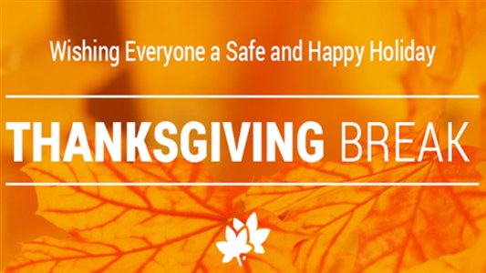 Our School District Is Wishing Everyone Having Safe And Happy Thanksgiving Our Operations Will Be Reopening On December 2nd 

Our School District Will Be Closed All Next Week Our Calls And Email Will Be On Hold 

#happythanksgiving
