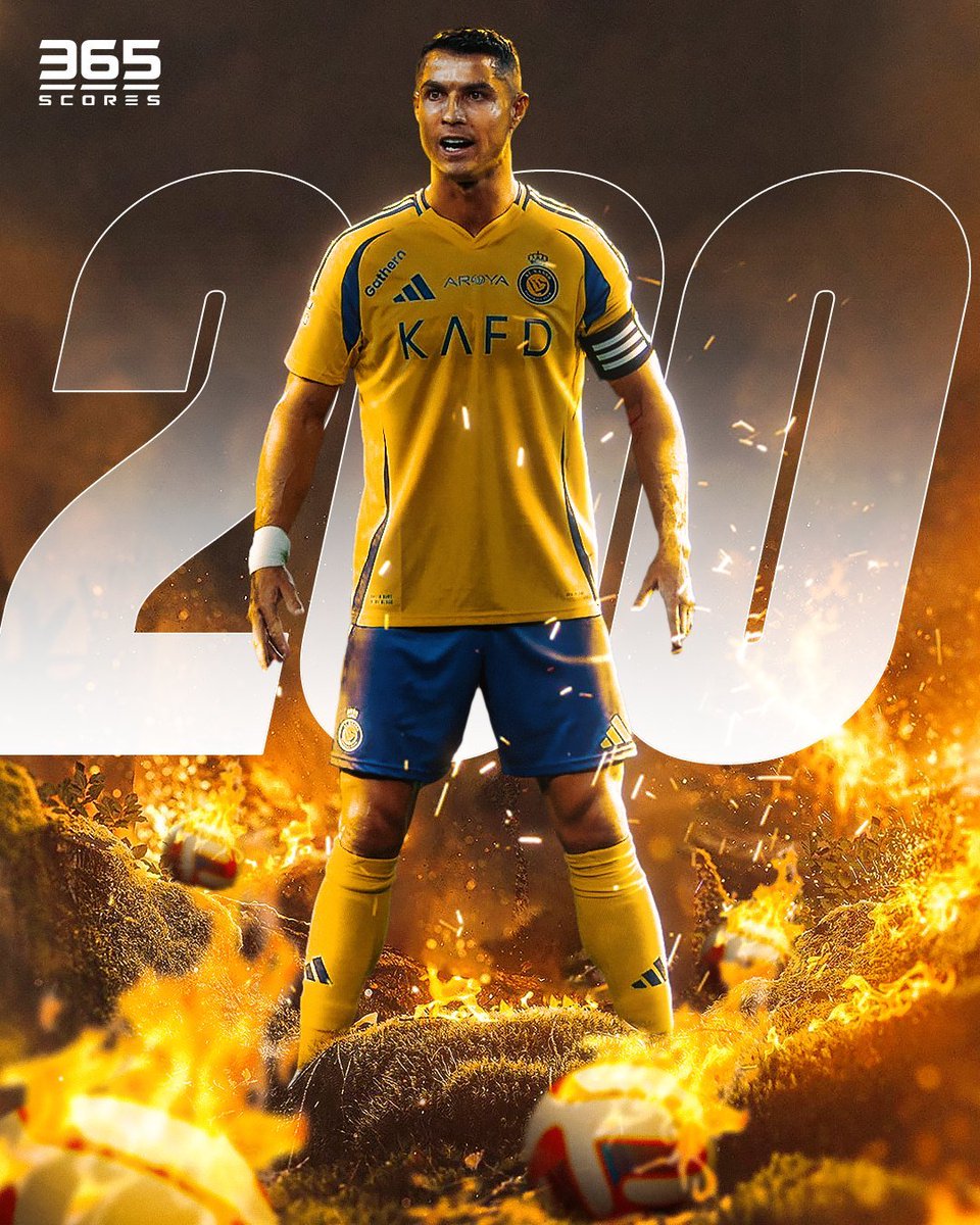 ArobaseGiovanny's tweet photo. Cristiano Ronaldo est devenu le premier joueur de l'histoire à marquer contre 200 ÉQUIPES DIFFÉRENTES en carrière.
