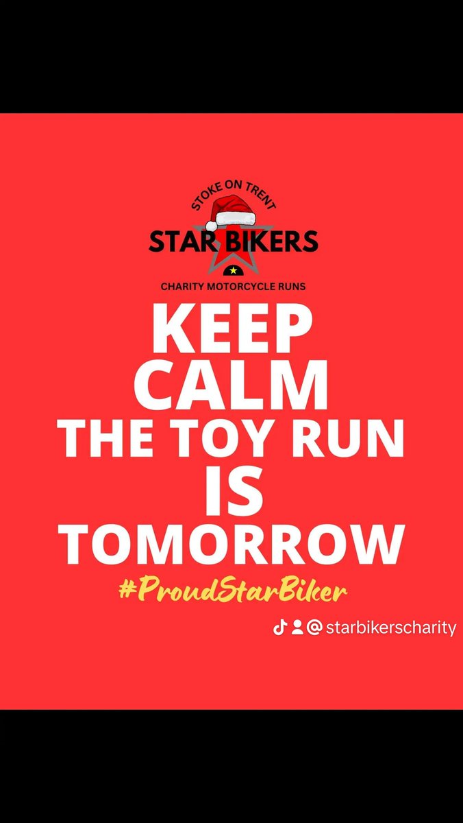 It's tomorrow! See you there! #ProudStarBiker