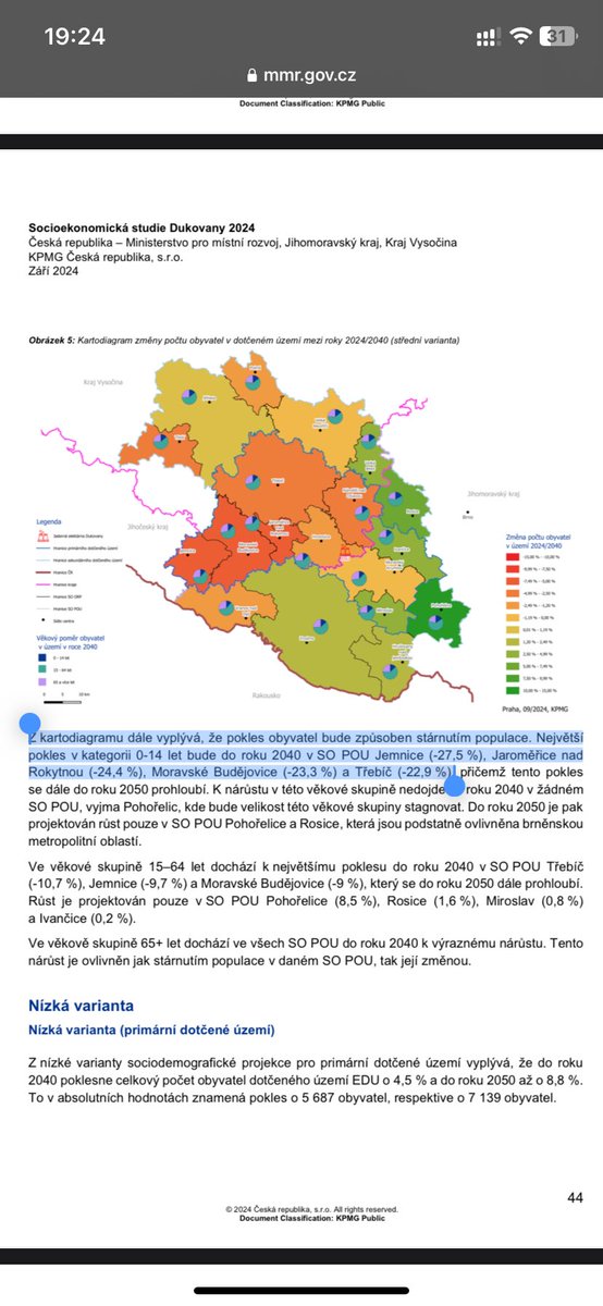 insekticid's tweet photo. @michalhardyn kdo cetl dopadovou studii pripadne dostavby Dukovan by mel byt v pozoru, ze i pres vyrazny narust obyvatel napriklad v Trebici zde bude cca -22% ubytek obyvatel 🧐🙈 coz je masaker https://t.co/XYxXbCx4YI