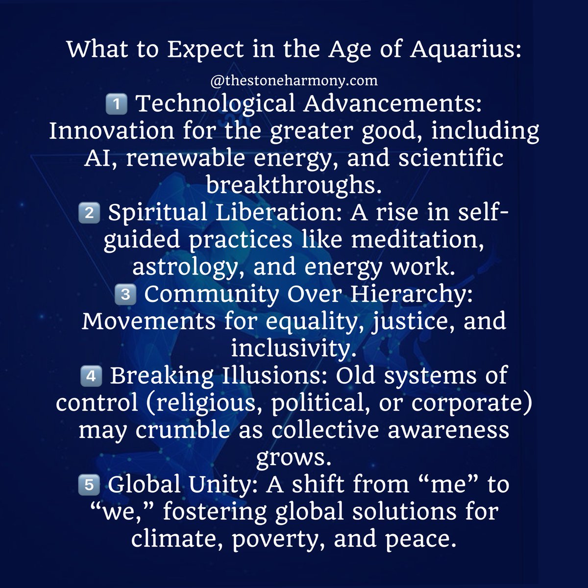 TheStoneHarmony's tweet photo. ✨ We’re leaving behind the seas of blind faith and diving into a future of limitless possibility, radical connection, and empowered transformation. Are you ready to flow with the cosmic shift? #AgeOfAquarius #CosmicShift  #AquariusEnergy #PiscesAge #collectiveawakening https://t.co/q82M2ANhp5