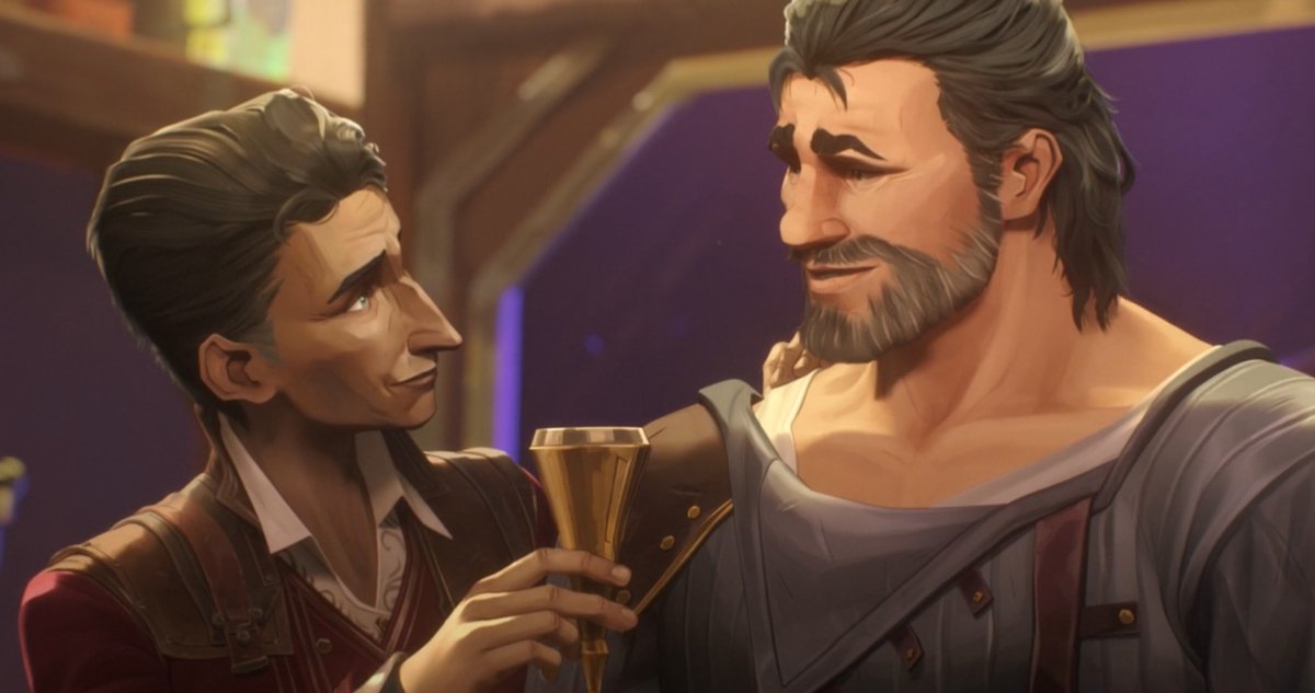 Nite_Murr's tweet photo. Oh they're so gay in this universe

#ArcaneSeason2 #arcane #silco #vander #zaundads https://t.co/6LaBoTVZHB