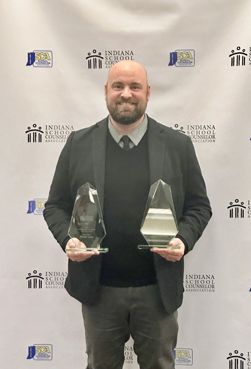 bsutimmay's tweet photo. Very blessed to have been selected as the 2026 Indiana School Counselor of the Year. #SCOY #ISCA https://t.co/wFQtZADJDh