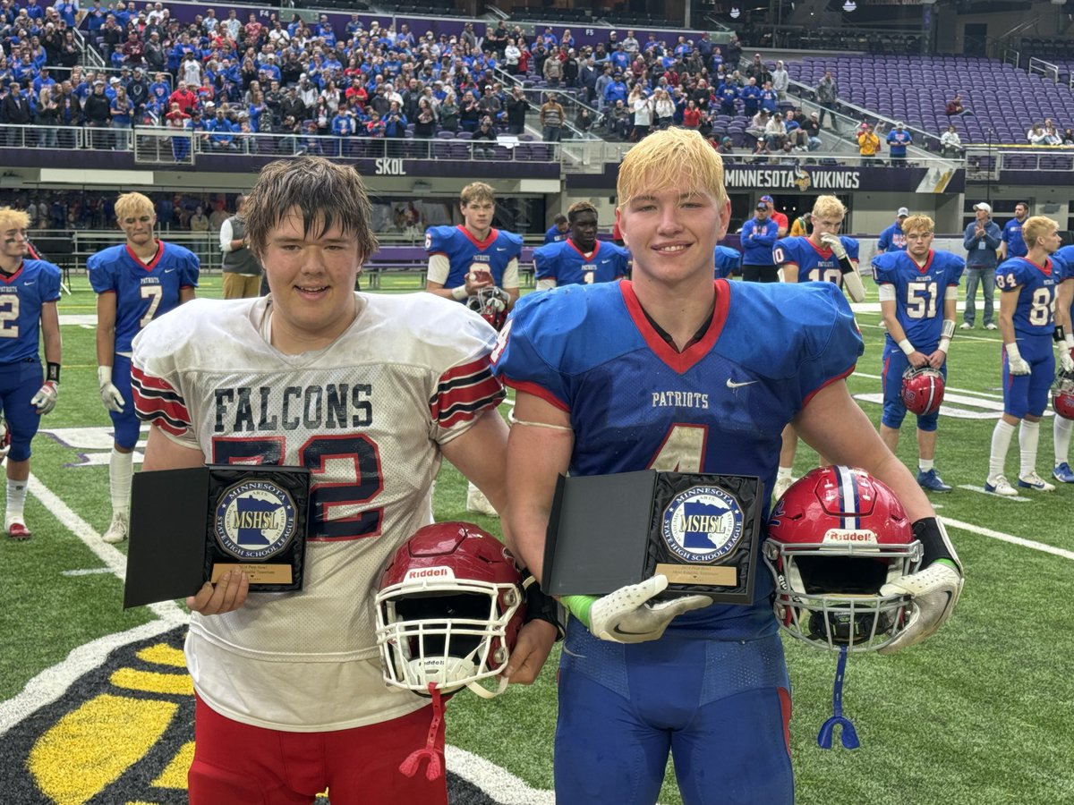 Minnesota State High School League (@mshsl) on Twitter photo Congratulations to Fertile-Beltrami’s Micah Iverson and Beau Bakken of Hills-Beaver Creek, the <a href="/TruStoneFCU/">TruStone Financial</a> Class Nine-Player MVT’s for 2024. Congratulations to Fertile-Beltrami’s Micah Iverson and Beau Bakken of Hills-Beaver Creek, the <a href="/TruStoneFCU/">TruStone Financial</a> Class Nine-Player MVT’s for 2024.