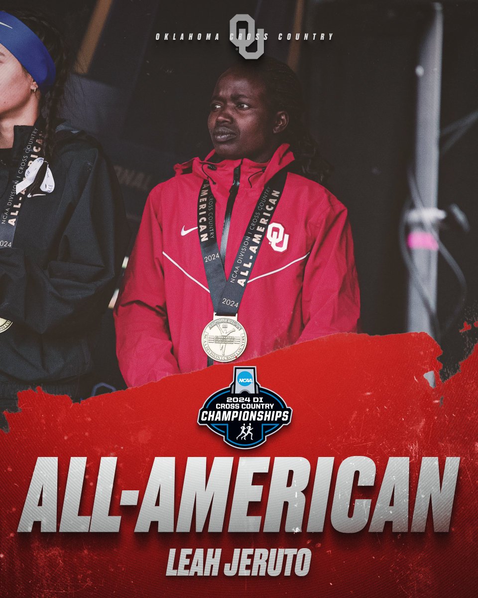Leah Jeruto finishes 40th overall in the women's 6K with a time of 20:04.6 to become Oklahoma's first women's All-American since 2006! 

Congratulations on an amazing season, Leah! 👏