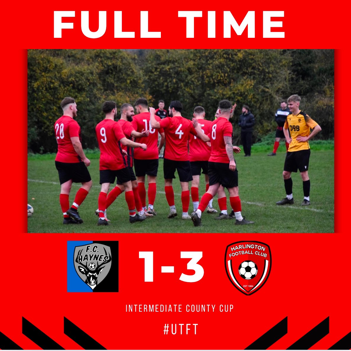 BIG CUP WIN! The boys dug in today after trialing 1-0 at HT with tough windy conditions, we weathered the storm and once again came out firing second half! Breakthrough from <a href="/fffletch_1/">James Fletcher</a> and another 2 for <a href="/bensmith1_/">Smithy</a> We are through to the QF! #UTFT 

🎶 BEN SMITH AGAIN OLE OLE 🎶