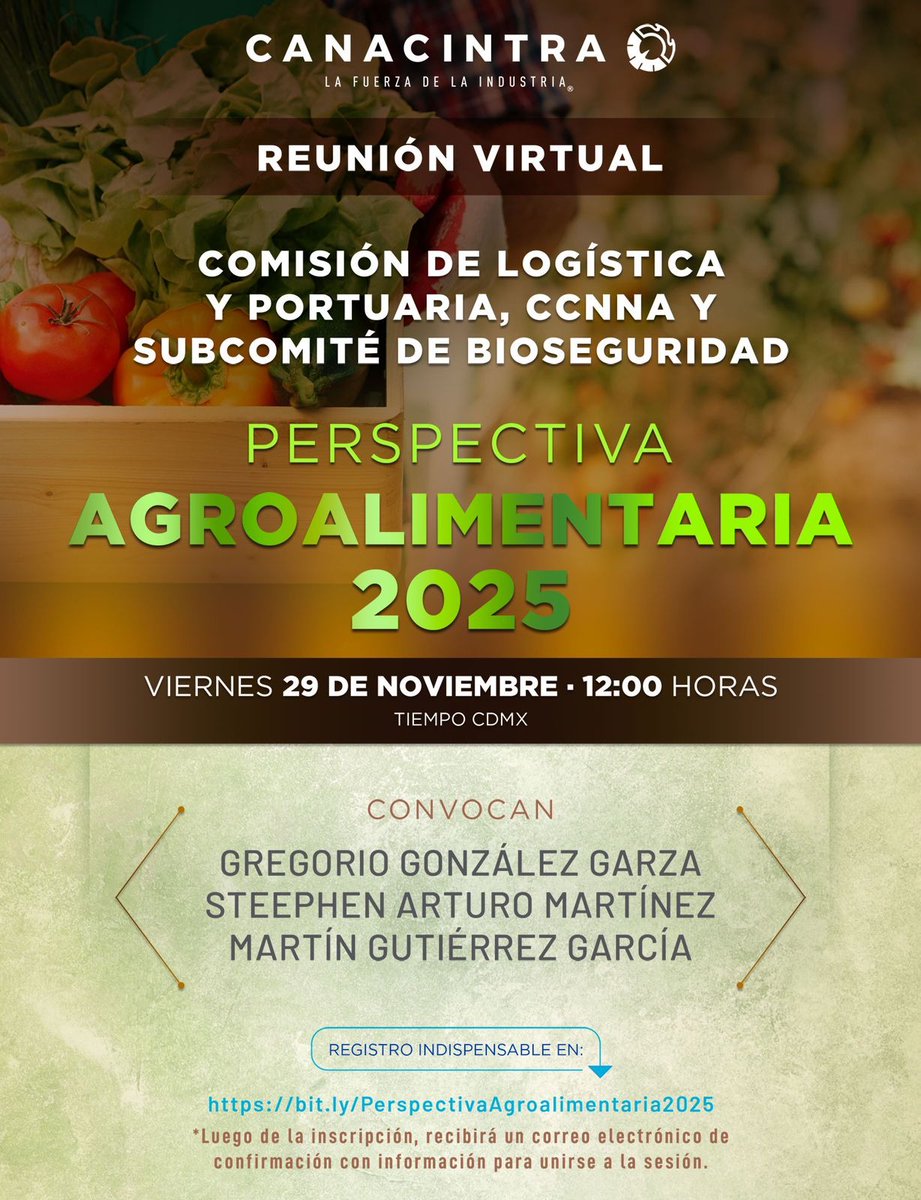 Si estas en el sector agroindustrial, logística y portuaria esto te interesa
Registro aqui:
bit.ly/PerspectivaAgr…
