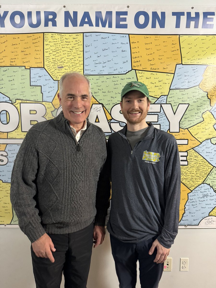 cormac_gahan's tweet photo. It was an honor to work for my Senator, @Bob_Casey 

A consummate public servant, Sen. Casey worked every day to make our commonwealth and country better. 

Team Casey has earned a quick rest, regroup, and drink (maybe plural). Then we will continue his good work. https://t.co/VZ3IReVSUl