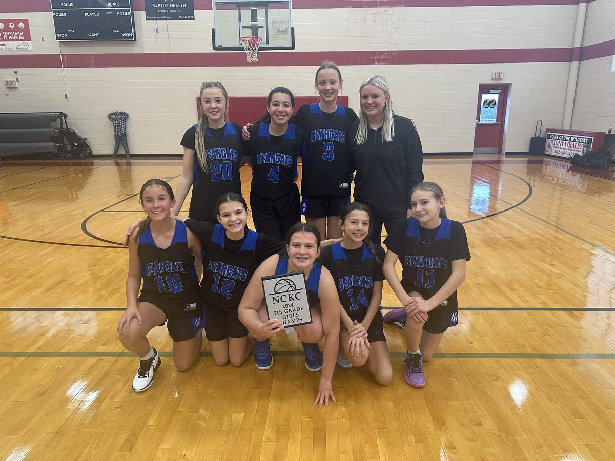 7th Grade girls bringing home the championship!! Congrats to Coach Lay and the girls!