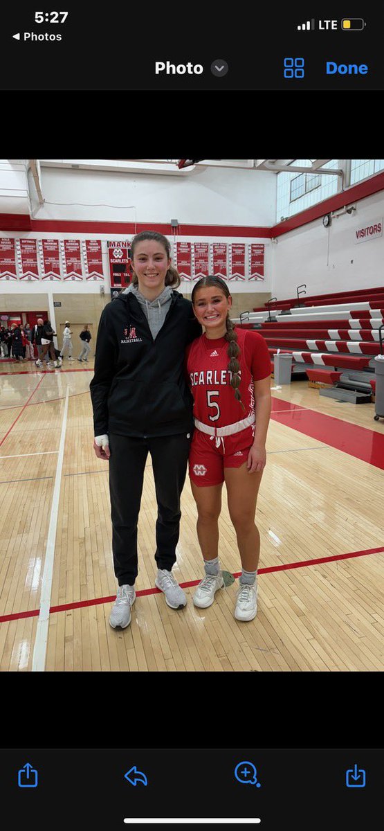 🎉 Two future NIACC Women’s Basketball players squared off on the hardwood today!! 🏀 Ciara Seifert of Rochester John Marshall &amp; Ella Mullenbach of Mankato West will both be big contributors next year for the Trojans!! 💯🤩 We are excited they are signed to play at NIACC!! ⭐️⭐️