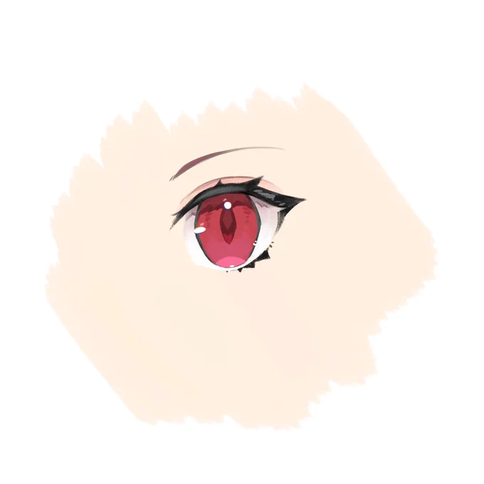 手癖で描く目 