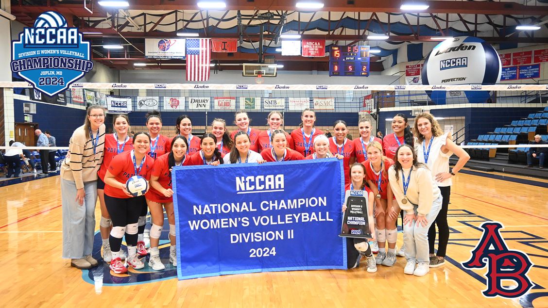 AVCAVolleyball's tweet photo. Congrats to Arlington Baptist on winning the 2024 @TheNCCAA Div. II Volleyball Championship!
The Patriots were down 11-8 in the 5th, before scoring the final 7 points to beat six-time champ Bob Jones & earn the school’s first VB title.
https://t.co/XUaQghfi81
#WeAreAVCA #TheNCCAA https://t.co/nNmT661Hw1