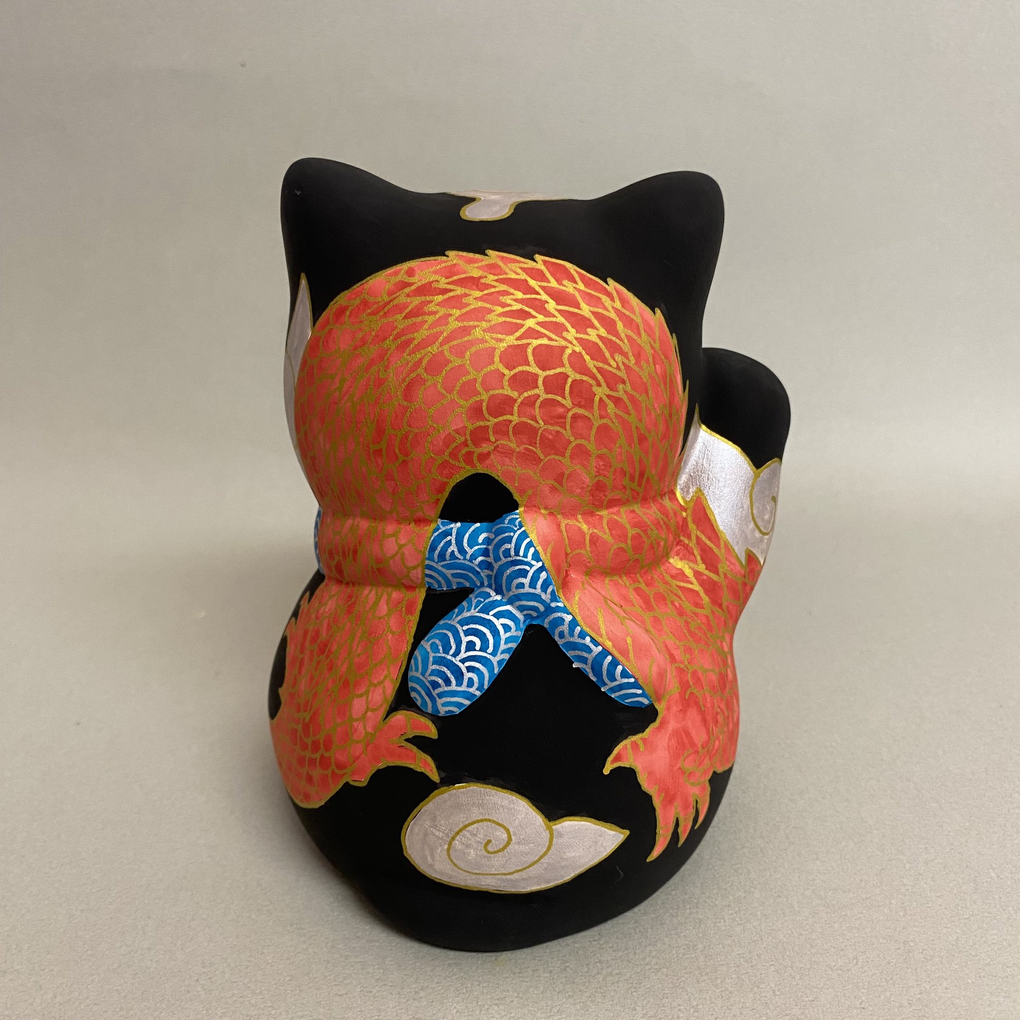 松風直美 手描き 招き猫 手描き 全新品