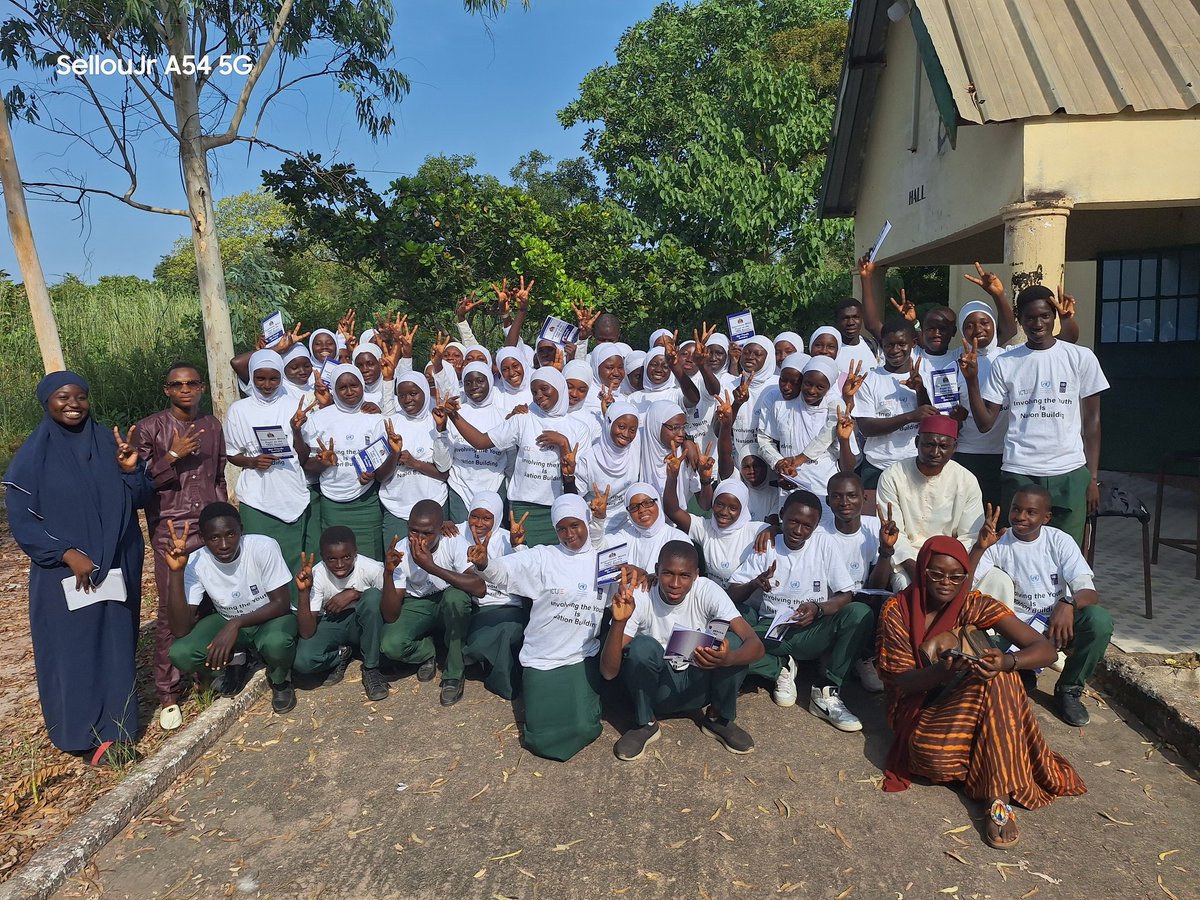 SellouJr's tweet photo. As we continue our school engagements in the GBA area to popularise the #TRRC report and Gov't #Whitepaper, it became clear that young people are eager to make changes and are waiting for the Gov't to put the recommendations into action. @theICTJ @UNPeacebuilding @UNDP_TheGambia https://t.co/pWEmDqEQX8