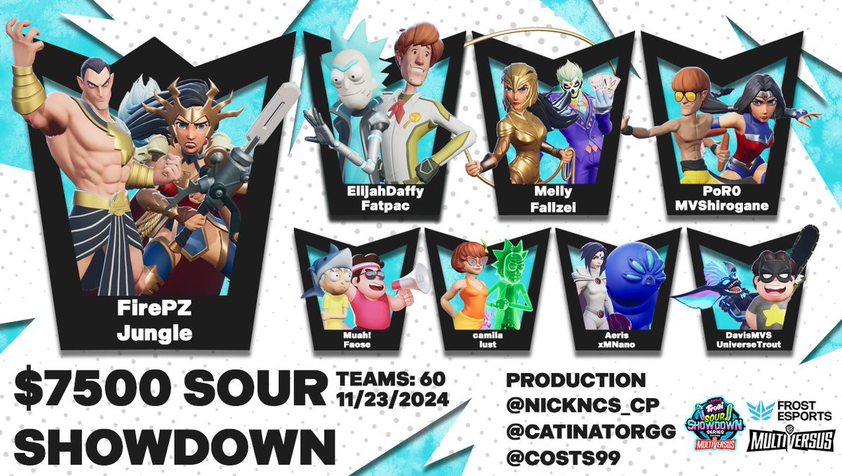 YOUR $7,500 SOUR SHOWDOWN CHAMPS!

🥇 | <a href="/JungleMVS/">Jungle 𖦹</a> &amp; <a href="/FirePZA/">FPZ</a>
🥈 | <a href="/_Fatpac/">Fatpac</a> &amp; <a href="/Daffy_TKL/">Elijah Daffy</a>
🥉 | <a href="/oFallzei/">Fallzei</a> &amp; <a href="/Mellllllllllly_/">Mellly</a>
🏅 | <a href="/MVShirogane/">Shirogane</a> &amp; <a href="/PoROMVS/">PoRO</a>
🏅 | @Zebxe &amp; <a href="/muahxoo/">muah</a>
🏅 | <a href="/ClipsPls/">‘</a> &amp; <a href="/4camilaa_/">camila</a>
🏅 | <a href="/aerisfgc/">Aeris</a> &amp; <a href="/Nan0non/">Nanonon</a>
🏅 | <a href="/Serious12369/">Serious</a> &amp; <a href="/DavisMVStv/">Davis</a>

<a href="/Trolli_USA/">Trolli Candy</a> |