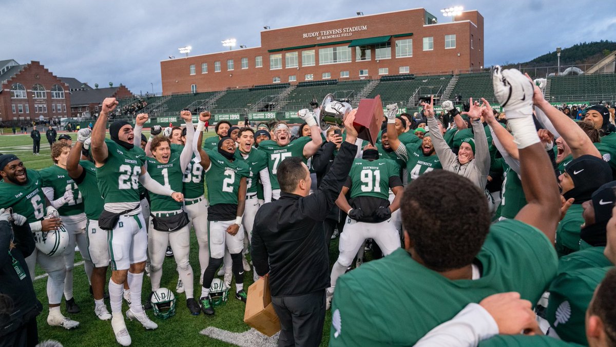 Dartmouth Football (@dartmouthftbl) on Twitter photo It was a memorable Saturday as the Big Green triumphed over Brown and captured their second straight <a href="/IvyLeague/">Ivy League</a> championship and fourth in the last five season.
Full recap ➡️ dartsports.co/3AYZsWF
#TheWoods #GoBigGreen It was a memorable Saturday as the Big Green triumphed over Brown and captured their second straight <a href="/IvyLeague/">Ivy League</a> championship and fourth in the last five season.
Full recap ➡️ dartsports.co/3AYZsWF
#TheWoods #GoBigGreen