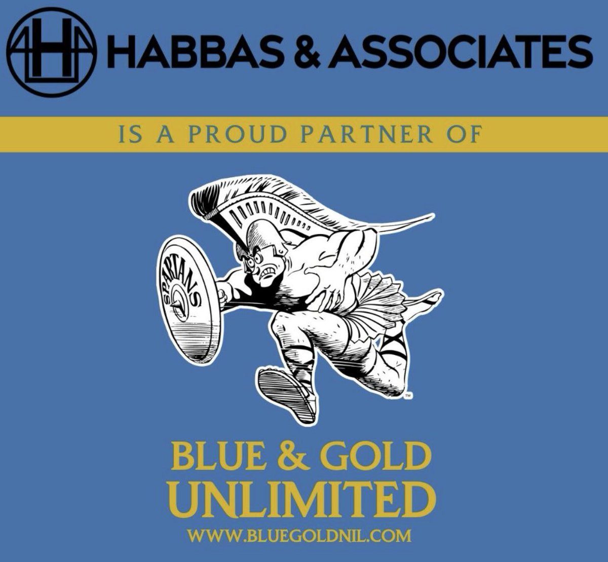 Grateful to habbaslaw.com for their continued support of me and my fellow SJSU student-athletes.