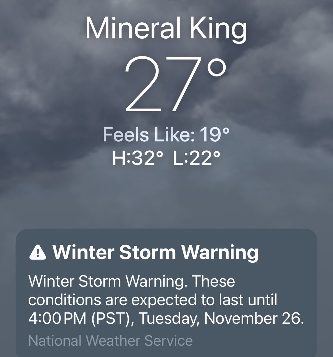 MineralKingCA's tweet image. First serious snowfall of the season? 
#BringIt