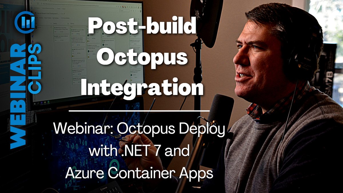 ClearMeasure's tweet image. Post-build Octopus Integration        

bit.ly/3Wzohxs       

#dotnet7 #octopusDeploy #containerApps #AzureDevOps